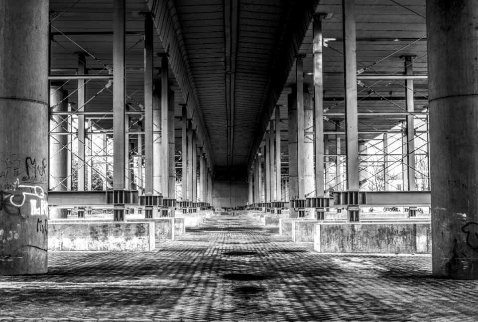 Crossing cross black and white photography