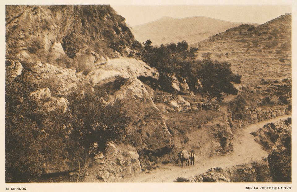 Siphnos, sur la route de Castro - Baud-bovy Daniel Boissonnas Frédéric - 1919
