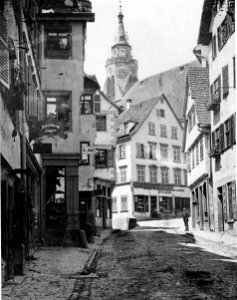 Sinner-Tübingen-Neckargasse um 1878