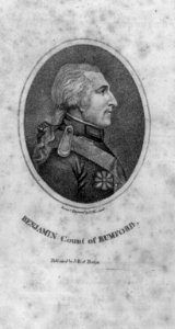 Sir Benjamin Thompson Rumford, Count, 1753-1814, head and shoulders portrait, right profile LCCN2005679822