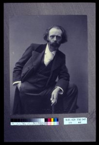 Sir Hall Caine, three-quarter length portrait, facing front) - copyrighted 1895 by C.S. Harris LCCN2004676208