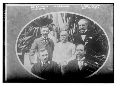 Sir H. Plunkett, Dr. J.H. Kellog, G. Pinchot, S.S. McClure, and Irving Fisher LCCN2014695035