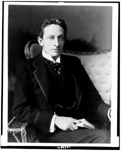 Sir Johnston Forbes-Robertson, three-quarter-length portrait, seated, facing slightly right LCCN91789023