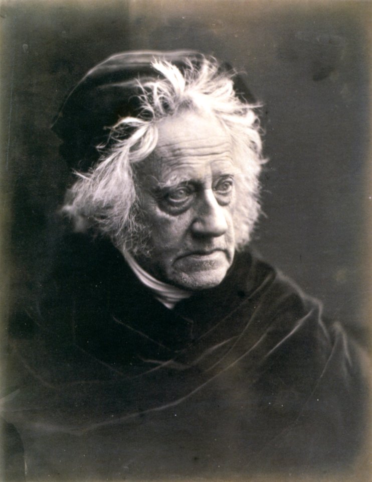 Sir John Herschel with Cap, by Julia Margaret Cameron