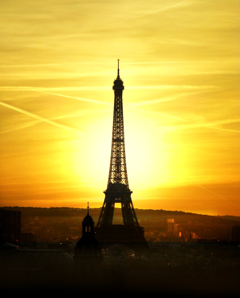 Architecture silhouette afterglow