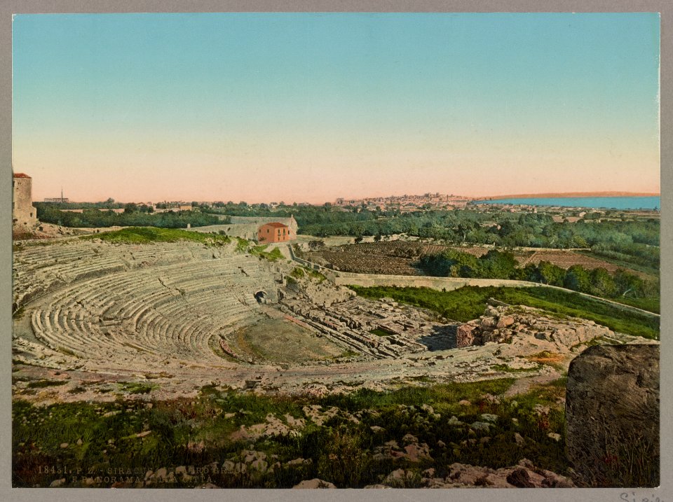 Siracusa. Teatro Greco e Panorama della Citta LOC ppmsca.52677