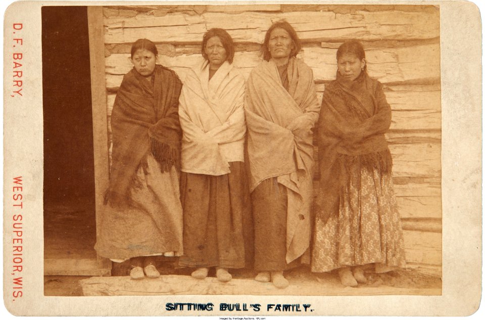 Sitting Bull's family by DF Barry, c1891