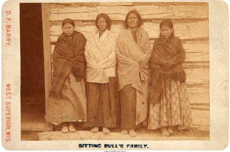 Sitting Bull's family by DF Barry, c1891
