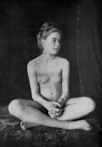 Sitting nude woman by Robert Wilson Shufeldt 12