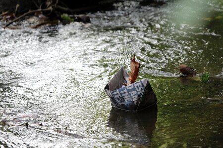 Origami floating sailing