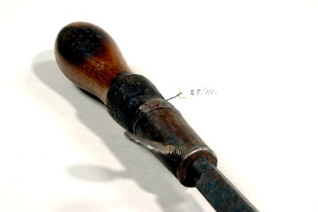 Skaft till brännjärn, K8 - Livrustkammaren - 5396