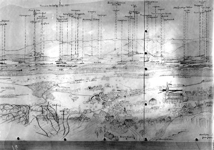 Skizze des Panoramas von Réchésy - CH-BAR - 3238276
