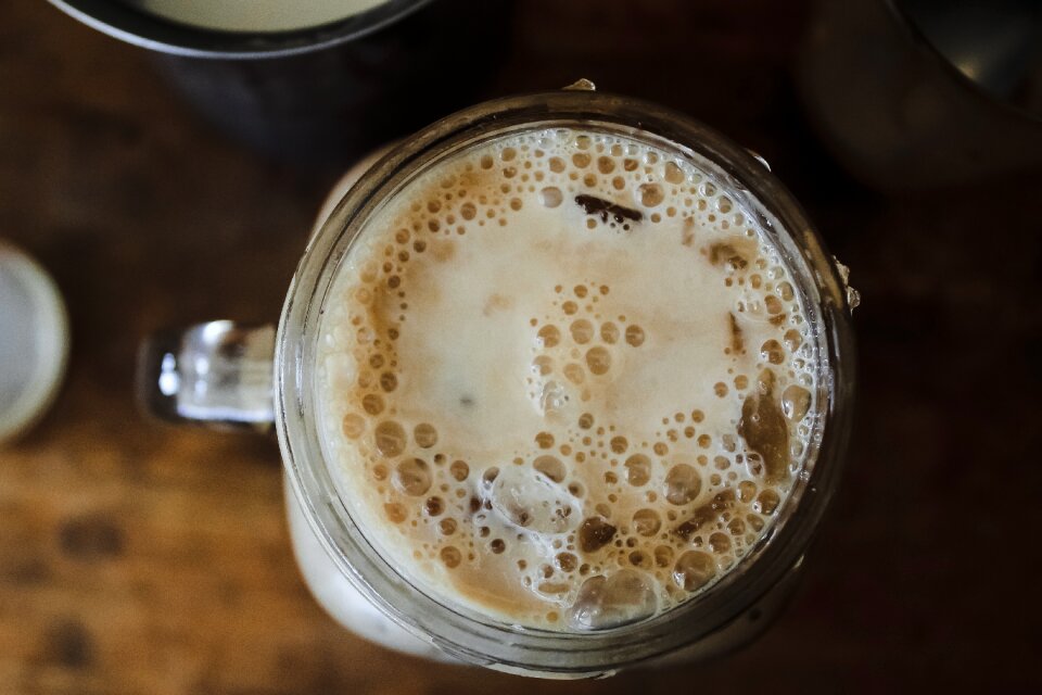 Boiler pressure ice coffee iced latte