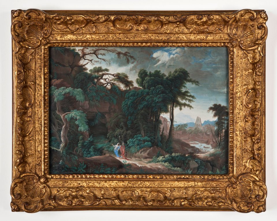 Skogslandskap med figurer (Antoine Pierre Patel) - Nationalmuseum - 176704