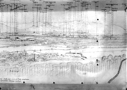 Skizze des Panoramas von Réchésy - CH-BAR - 3238277
