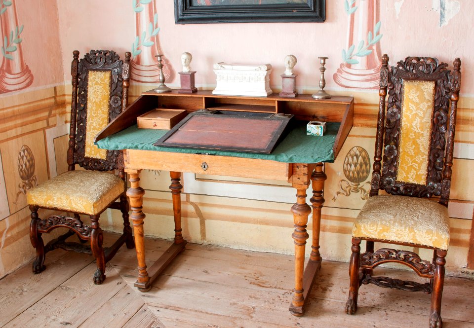 Skrivbord och ritbräde från 1600-talet - Skoklosters slott - 95161