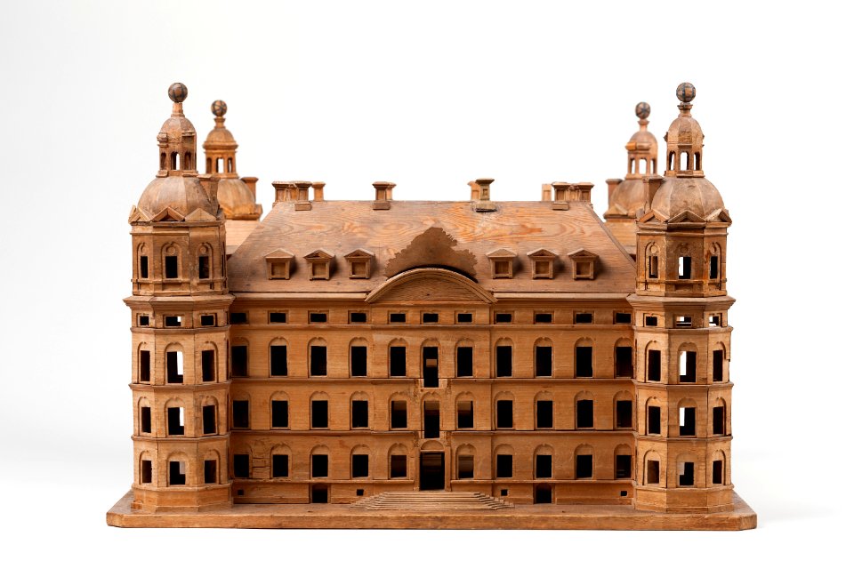 Skoklostermodellen, modell i trä av Skoklosters slott - Skoklosters slott - 87841