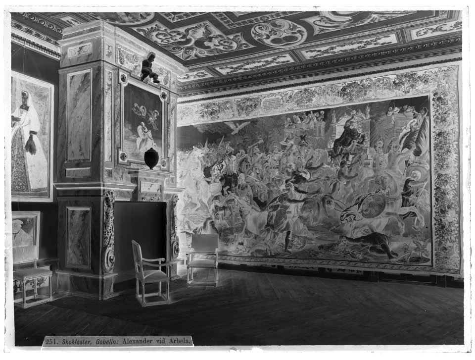 Skoklosters slott, interiör från rummet Geneve - Skoklosters slott - 77316-negative