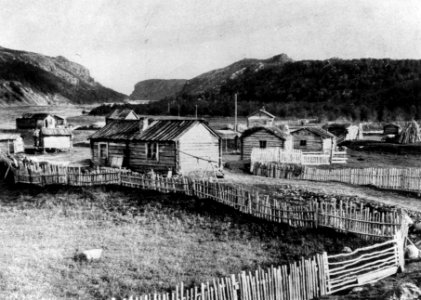 Skoltesamenes boplass i Boris Gleb, Russland, ca. 1900 - Norsk folkemuseum - NF.08576-017