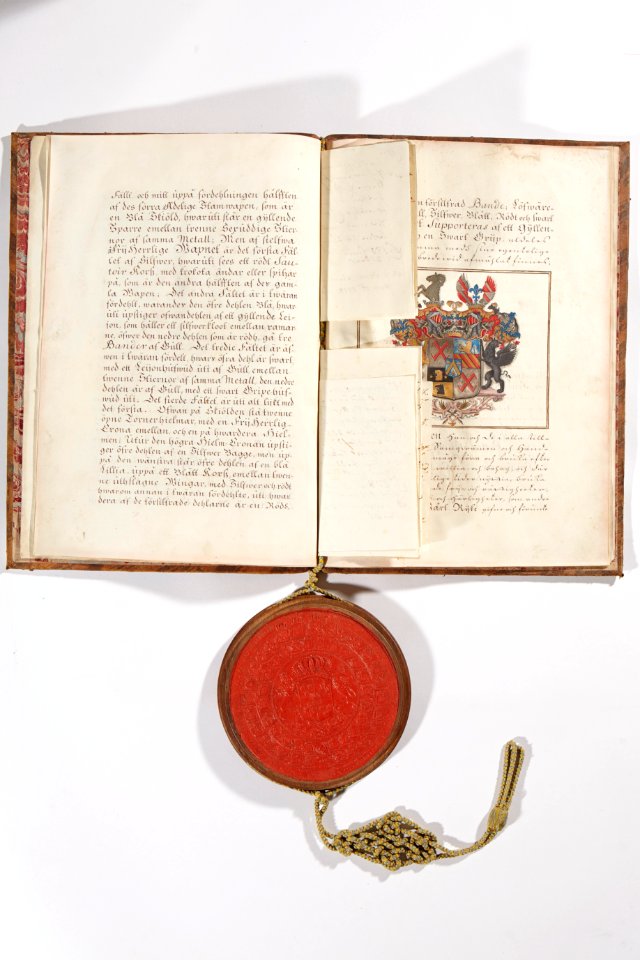 Sköldebrev för Petter Scheffer, 1719 - Skoklosters slott - 98832