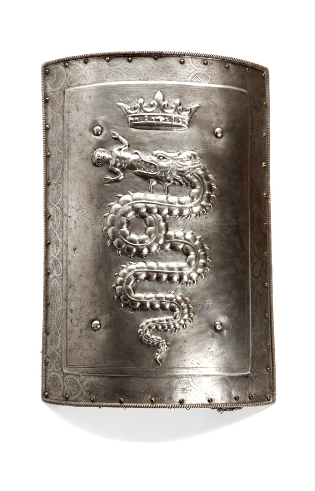 Sköld med Milanos vapen, 1800-tal - Livrustkammaren - 107068