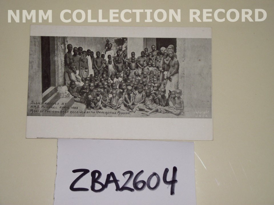 Slaves rescued by HMS 'Philomel', April 1893, Many of the children received by the Universities Mission RMG RT1377