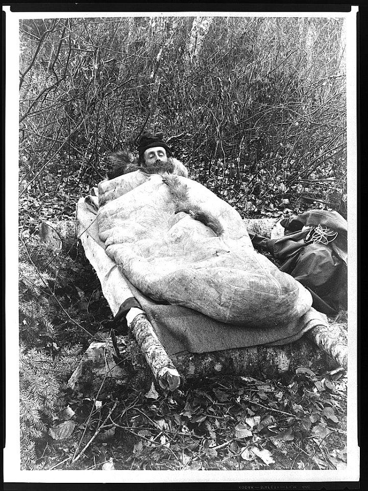 Sleeping bag used in camping trip Oct 1888- formerly upon the Greeley expedition LCCN95514490