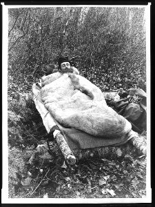 Sleeping bag used in camping trip Oct 1888- formerly upon the Greeley expedition LCCN95514490