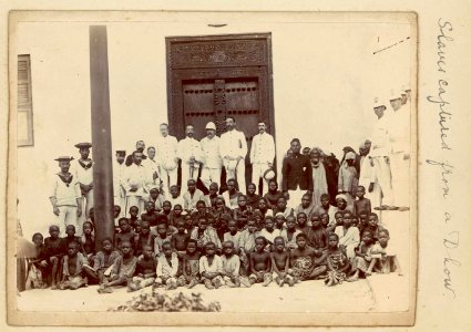 Slaves captured from a dhow RMG E9081 photo