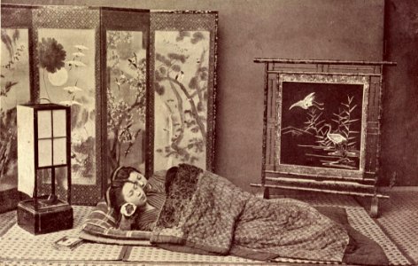 Sleeping Japanese. Before 1902