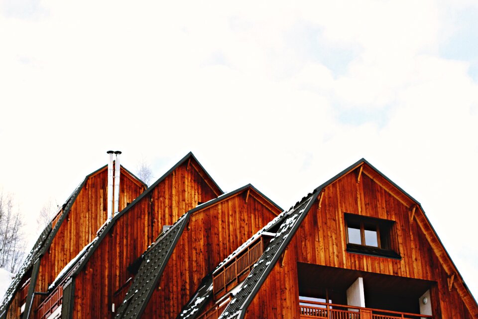 Rooftop snow winter