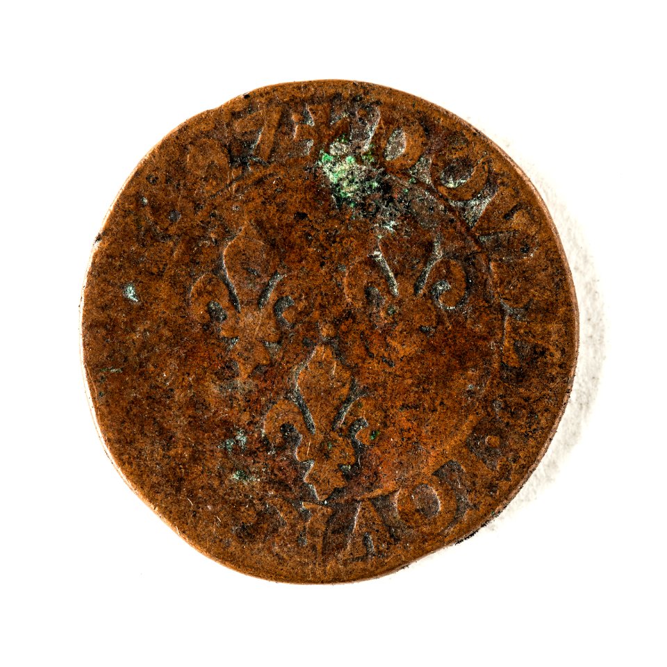 Slitet mynt, Frankrike, 1627 - Skoklosters slott - 109452