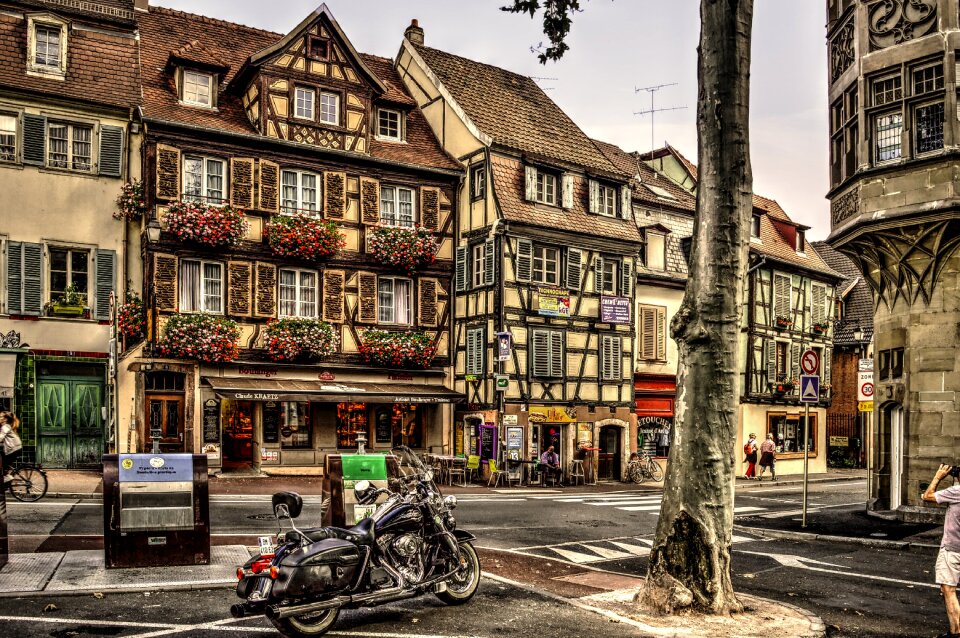 Colmar city timber-framed