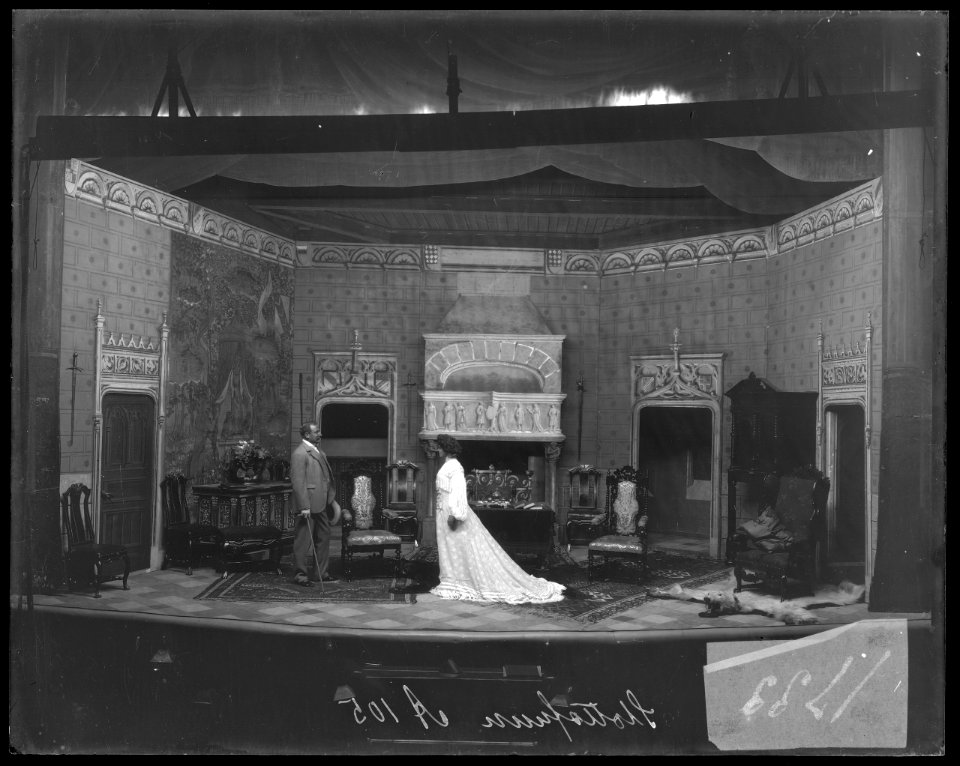 Slottsfrun, Dramatiska teatern 1903. Föreställningsbild - SMV - DrT136