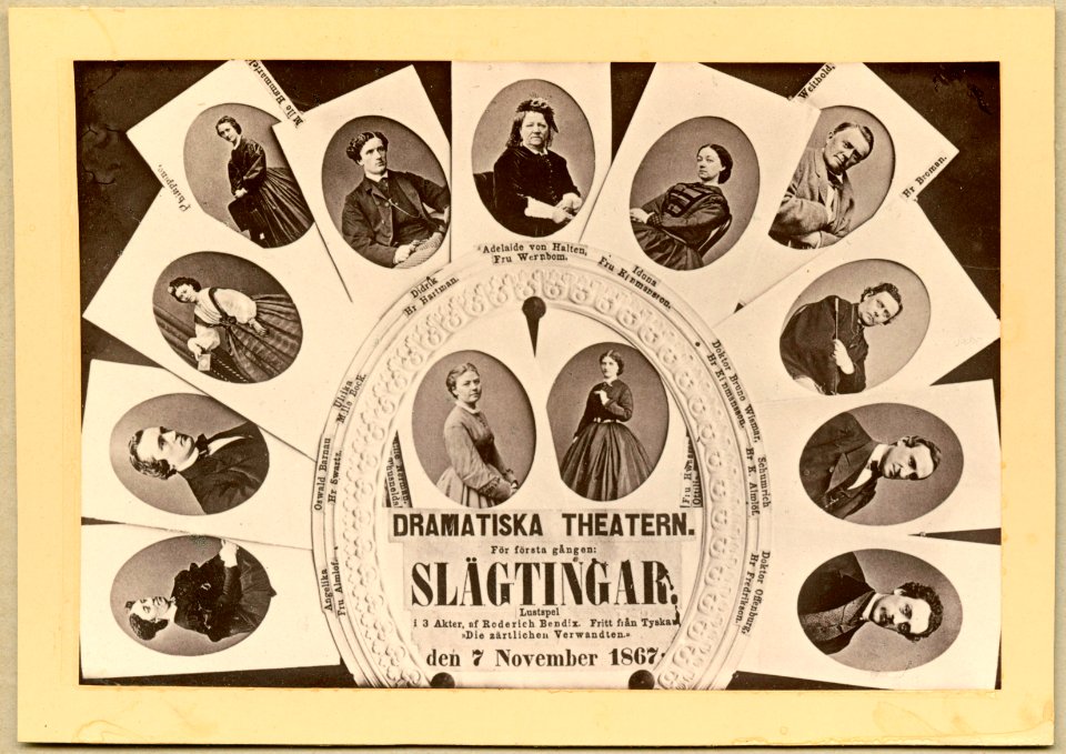 Släktingar, Dramatiska teatern 1867. Rollporträtt - SMV - H9 145