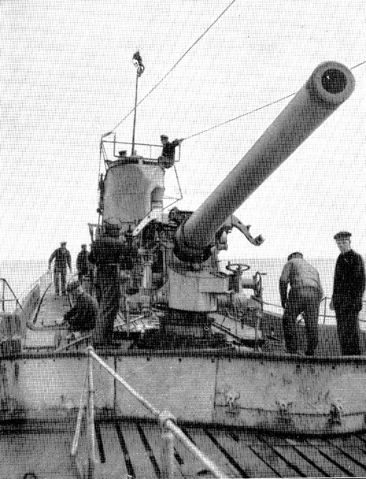 SM U 117. Vorderes Geschütz