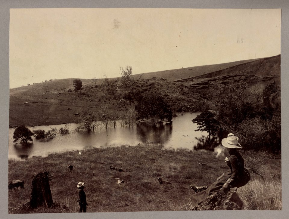 Small lake formed after earthquake in Costa Rica LOC ds.11607
