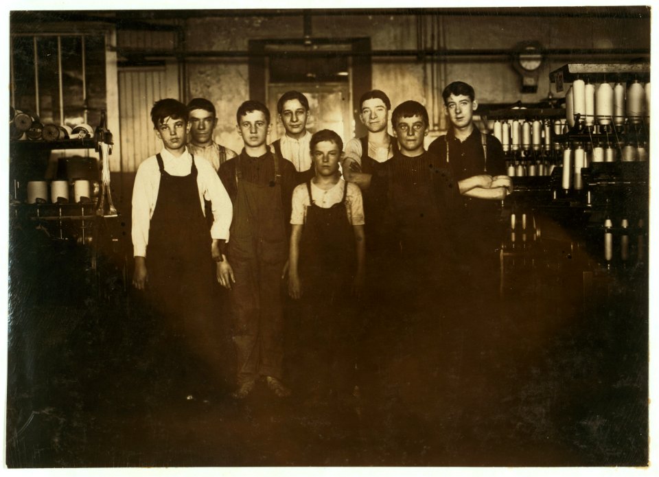Smallest is James Veary. The next in size are sweepers; Thomas Munds, 3 Blackburn St.; Thomas Heywood, 7 Peniman St.; Romeo Perrault, 26 Reynolds St.; they are doubtful in age. LOC nclc.02461