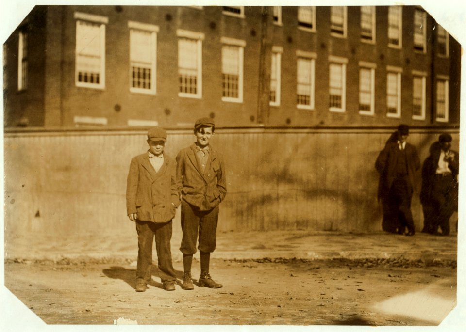 Smallest boy is Philip Beaulieu, 36 1-2 Perkins St. Works in -2 Spinning Room; been working two months. LOC nclc.02400