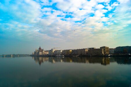 Sky river panoramic photo