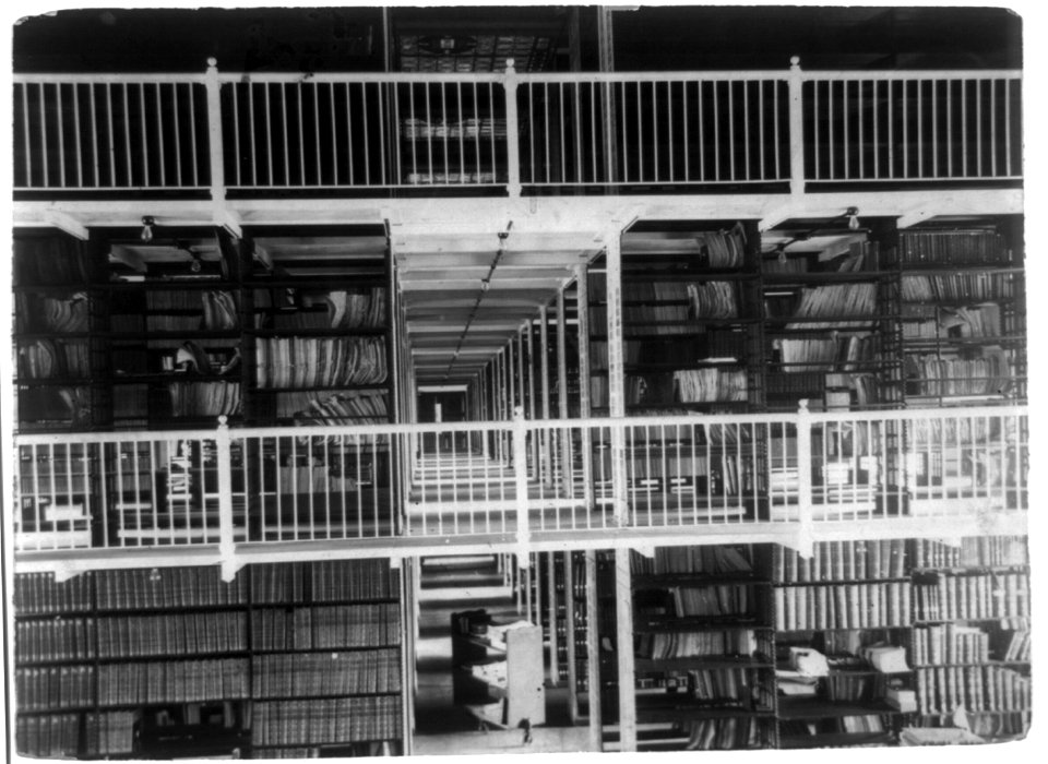 Smithsonian stack in the Library of Congress, Washington, D.C. LCCN89712639