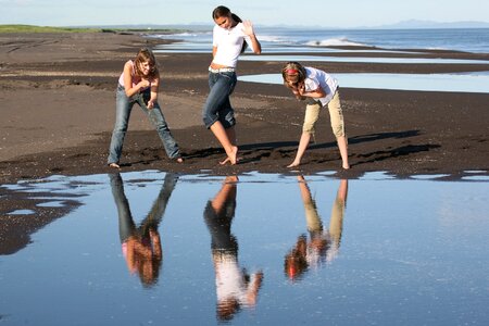 Beach coast sea photo