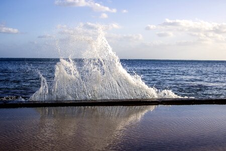 Coast water wave photo