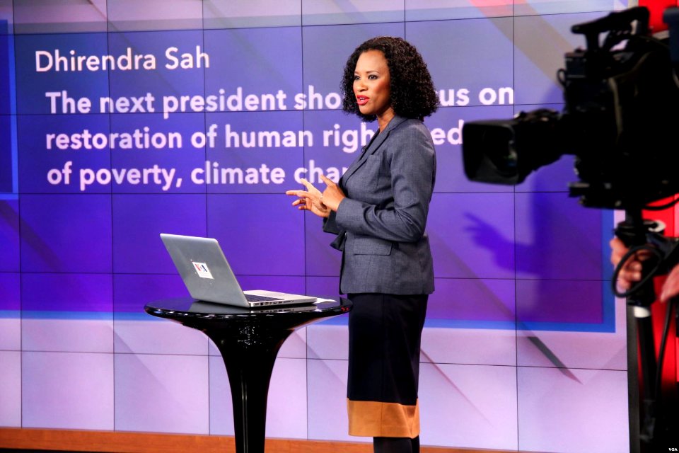 Social media host Mariama Diallo Crandall turned to our online audience for their thoughts using hashtag-VOAdebates