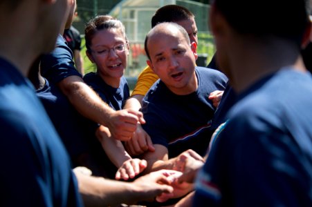 Soccer match with Brazilian navy 140806-N-MD297-475