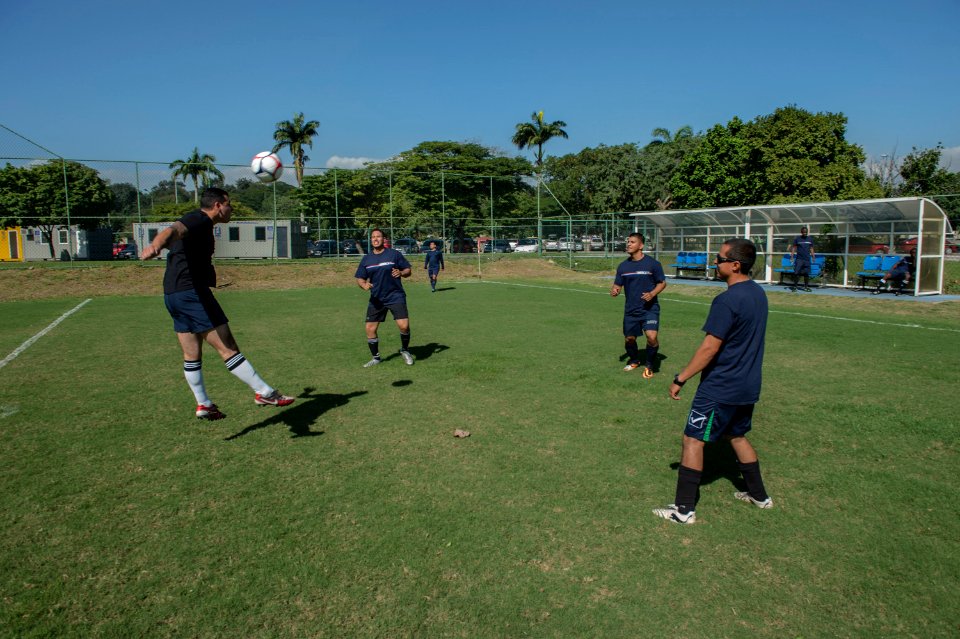 Soccer match with Brazilian navy 140806-N-MD297-140