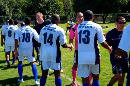 Soccer match with Brazilian navy 140806-N-MD297-524