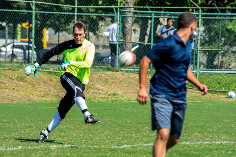 Soccer match with Brazilian navy 140806-N-MD297-345