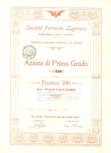 Società Ferrovie Luganesi 1911