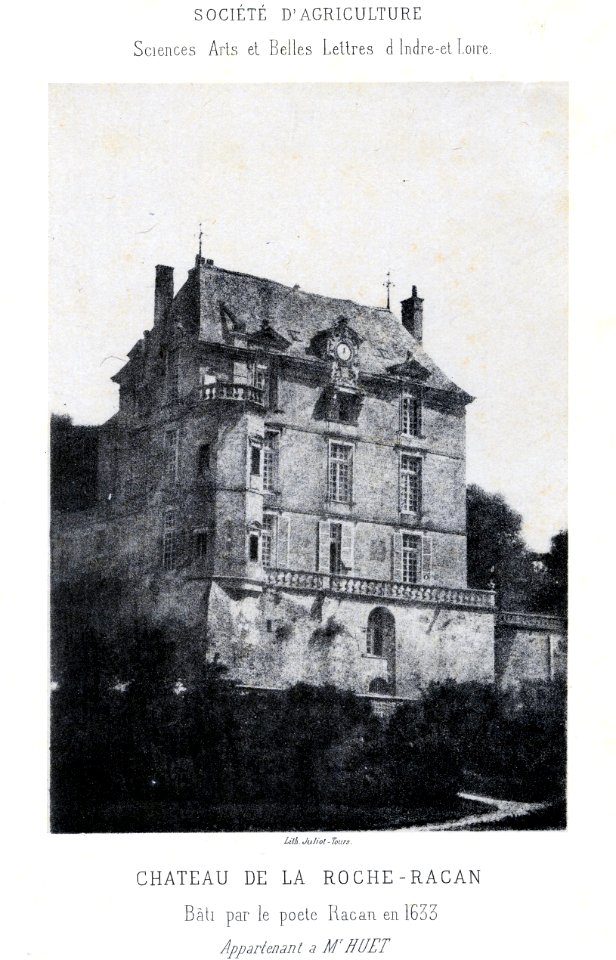 Société d'agriculture, sciences, arts et belles-lettres d'Indre-et-Loire - Château de la Roche Racan